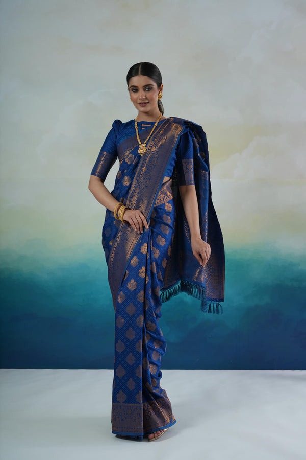 Banarasi Silk Blue Saree