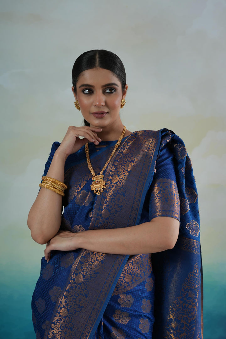 Banarasi Silk Blue Saree