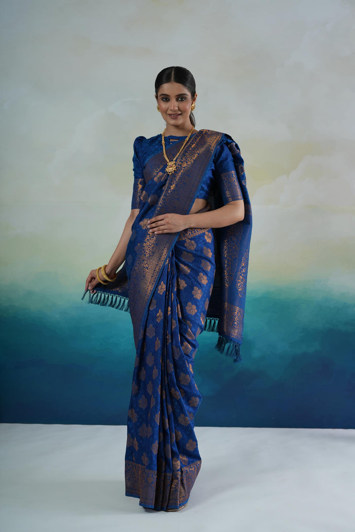 Banarasi Silk Blue Saree