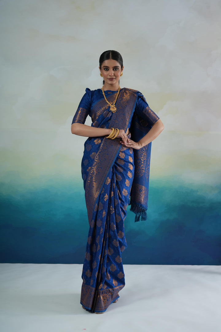 Banarasi Silk Blue Saree