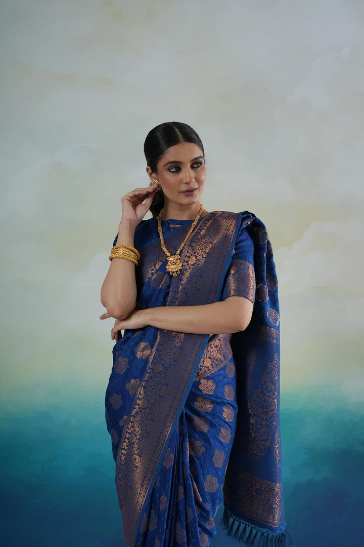 Banarasi Silk Blue Saree