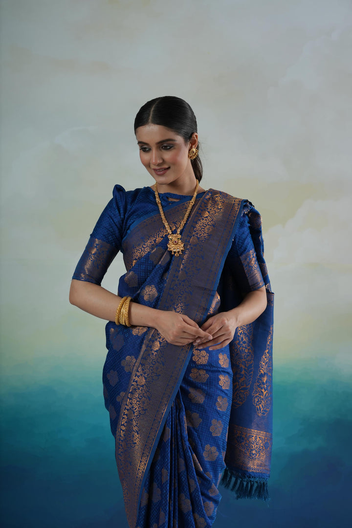 Banarasi Silk Blue Saree