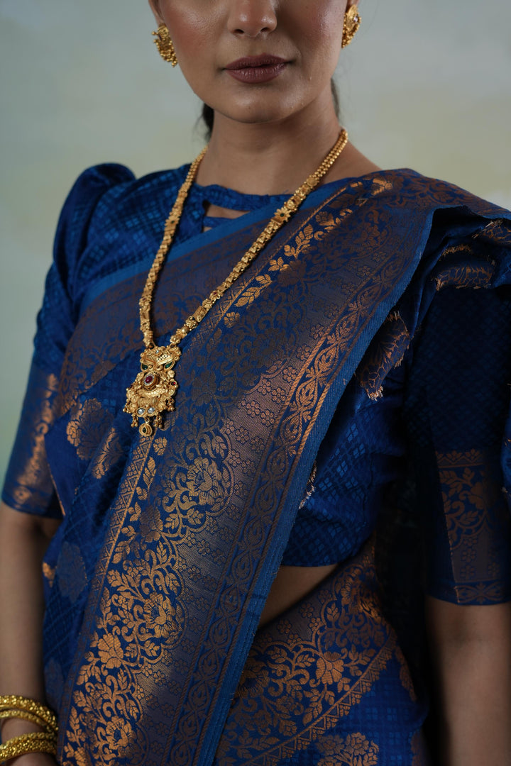 Banarasi Silk Blue Saree