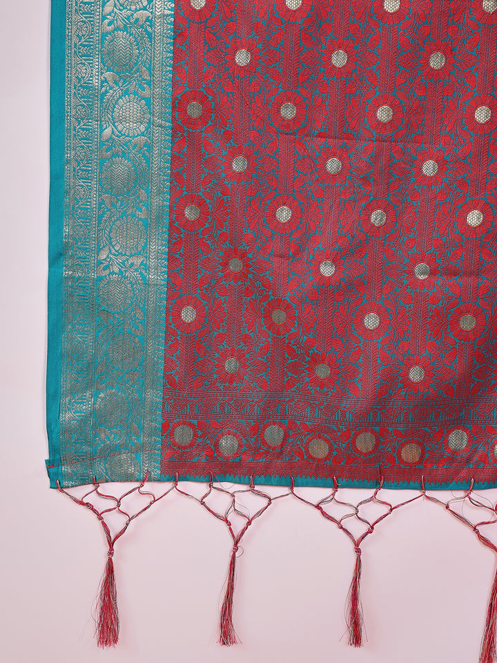 Jamevar Silk Rani Saree