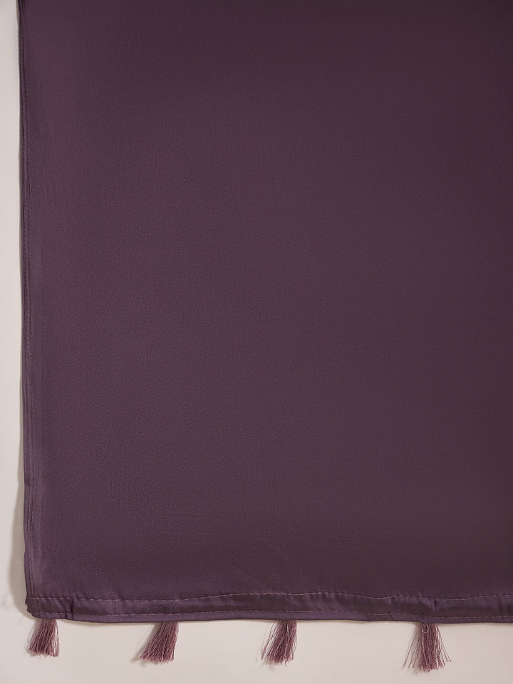 Lavendar Belt Sari For Wedding