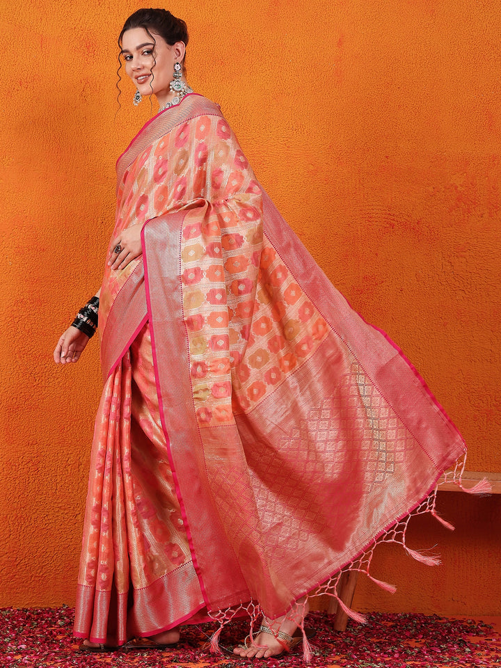 Organza Rangkat Silk Saree