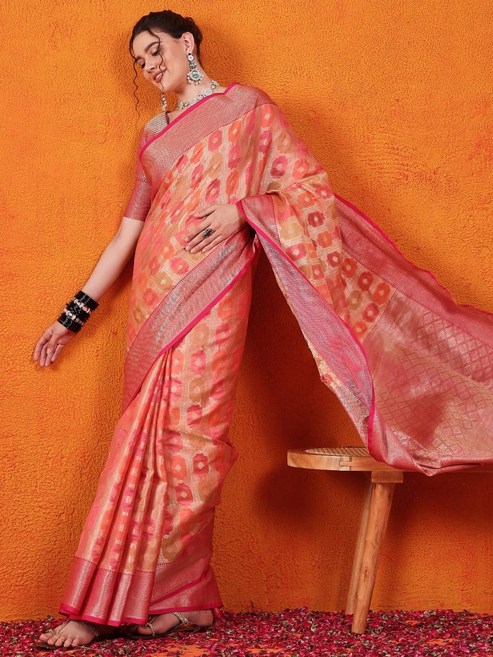 Organza Rangkat Silk Saree