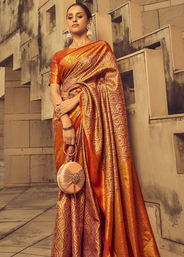 Stunning Banarasi Silk Pink Saree