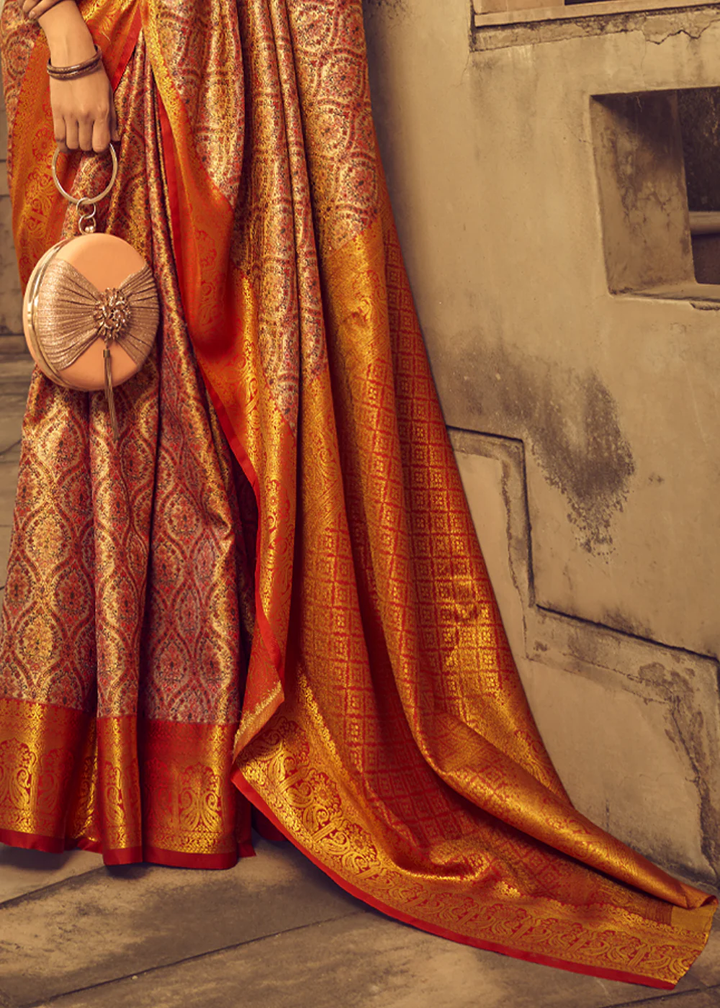 Stunning Banarasi Silk Pink Saree